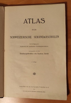 Atlas für Schweizerische Sekundarschulen