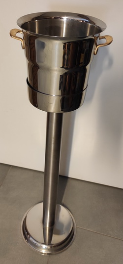 Weinkühler mit Ständer, Inox von Spring